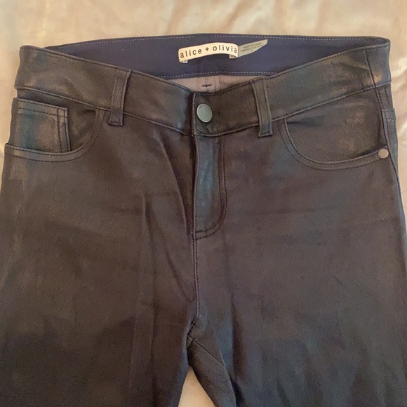 Alice & Olivia leather pants size 2 - Picture 4 of 14